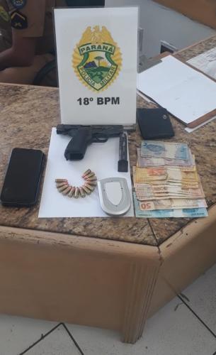 PM prende homem e apreende arma de fogo após denúncia no Norte do estado