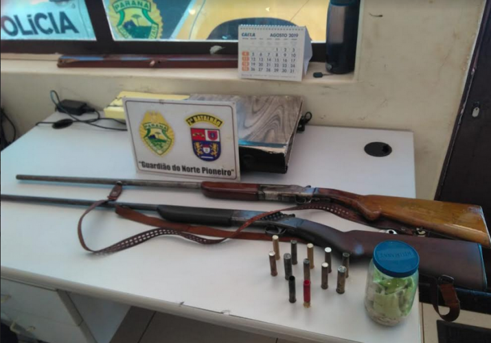 Em situações diversas, policiais militares apreendem armas, automóveis, drogas e dinheiro ilícitos, na região do Norte Pioneiro