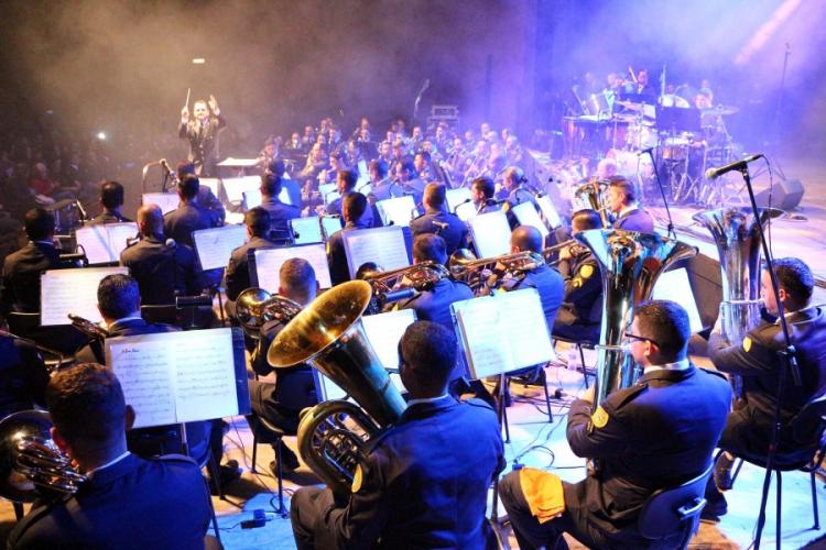 Banda de Música da PM faz espetáculo no Teatro Guaíra para comemorar os 165 anos da Polícia Militar