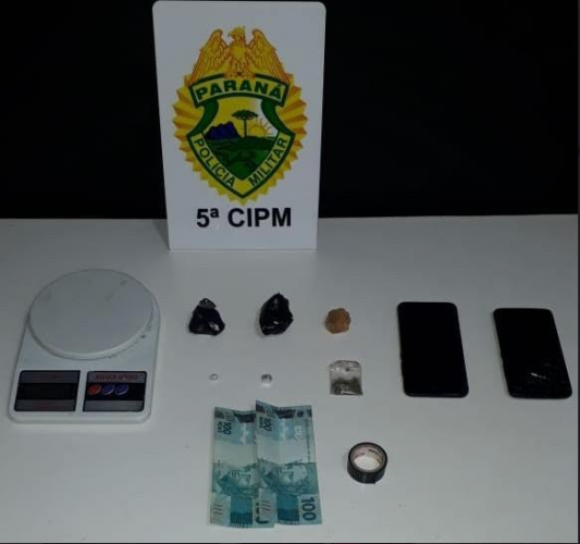 Dupla é presa por envolvimento com o tráfico de droga em Cianorte (PR), no Noroeste do Paraná