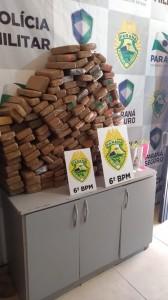 PM apreende quase 130 quilos de maconha na cidade de Cascavel (PR)