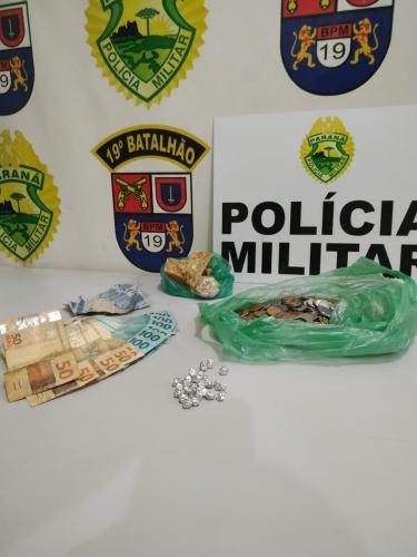 Com apoio do Canil, PM apreende drogas e uma mulher acaba presa em Palotina (PR)