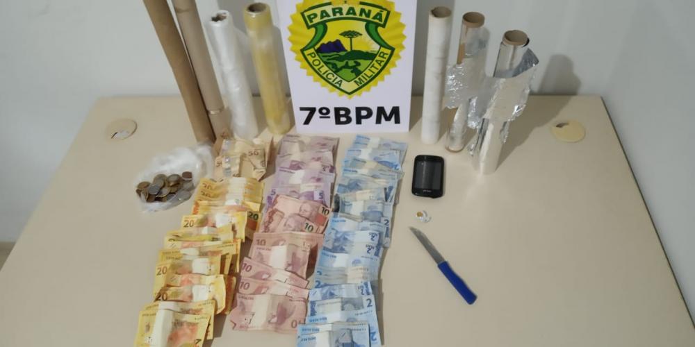 No Noroeste do estado, PM prende quatro pessoas e apreende mais de R$ 158 mil em dinheiro