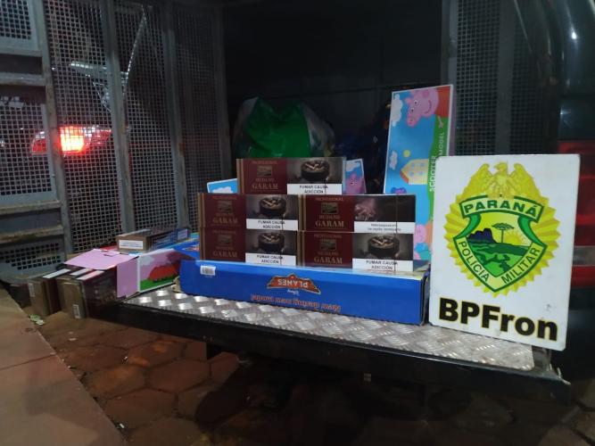 BPFron encontra cigarros contrabandeados dentro de brinquedos durante fiscalização em Cascavel