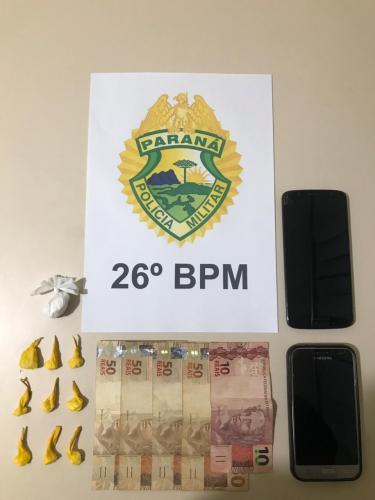 PM encaminha dois homens flagrados com cocaína em Reserva (PR)
