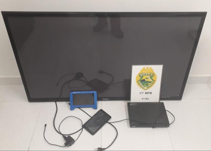 PM recupera vários objetos de dois furtos em Fazenda Rio Grande na Região Metropolitana de Curitiba (RMC)
