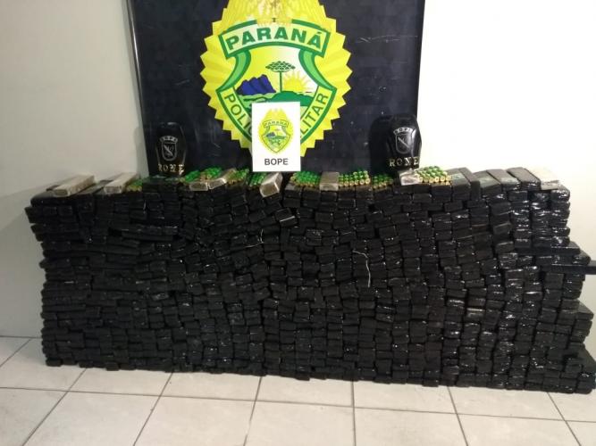 BOPE apreende mais de 400 quilos de maconha e 100 munições durante abordagem na Capital do estado