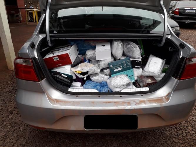 PM de Jesuítas (PR), apreende mercadoria contrabandeado do Paraguai
