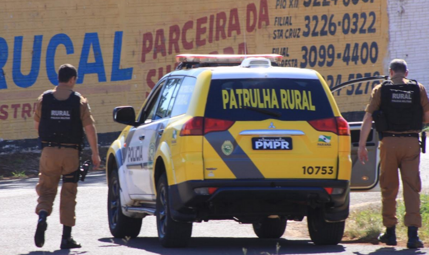 PM encaminha dupla após roubo em um posto de combustível em Cascavel (PR), no Oeste do estado