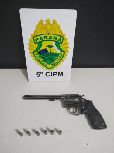 Homem é encaminhado pela PM por porte ilegal de arma de fogo em Cianorte, no Noroeste do estado