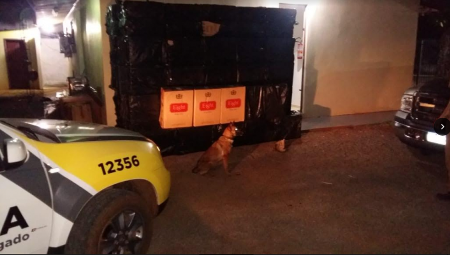 110 caixas de cigarros contrabandeados