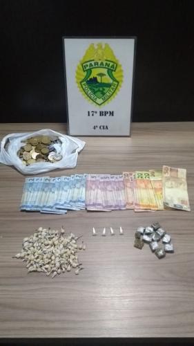 186 pedras de crack são apreendidas pela PM em Fazenda Rio Grande, na Região Metropolitana de Curitiba (RMC)