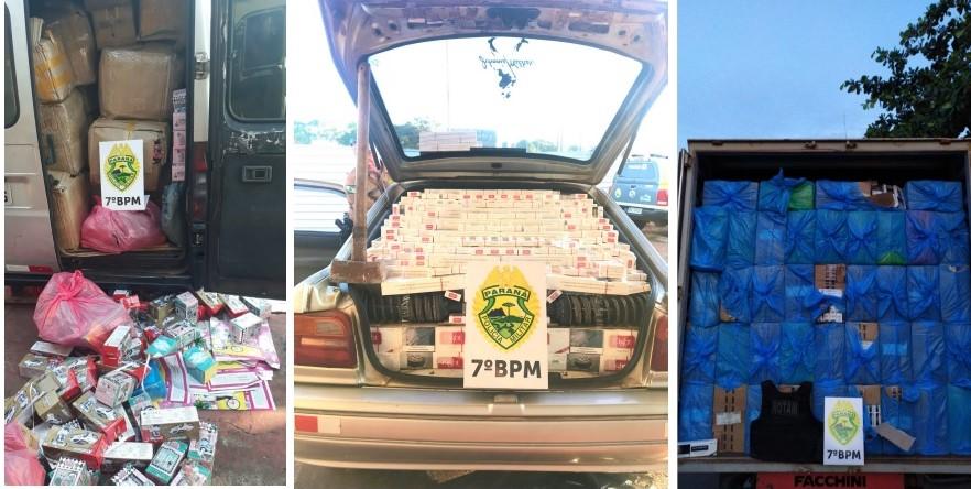 Batalhão da PM apreende 22 veículos com objetos contrabandeados nos últimos sete meses