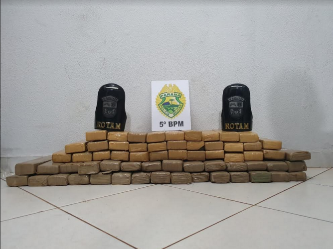 PM apreende 41 quilos de maconha na Rodoviária de Londrina (PR)