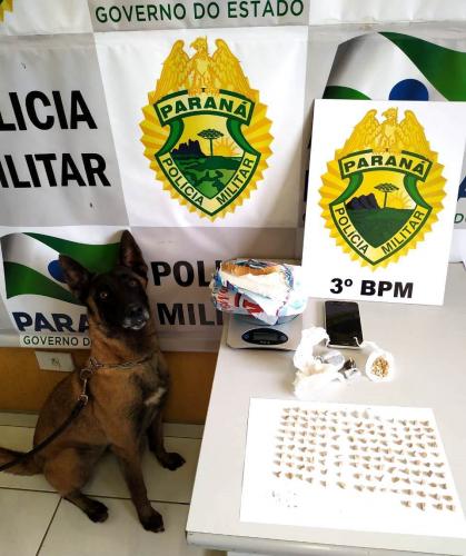 Drogas são apreendidas pela PM durante cumprimento de Mandado Judicial em São João (PR), no Sudoeste do estado