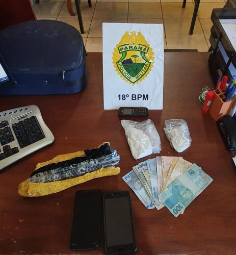 PM prende dois homens por tráfico de drogas em Andirá, no Norte Pioneiro do estado