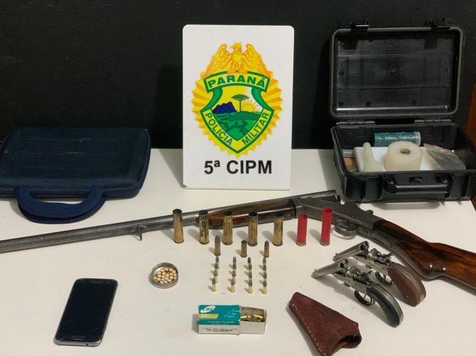 Cinco pessoas são presas e armas de fogo acabam apreendidas em Cianorte (PR)