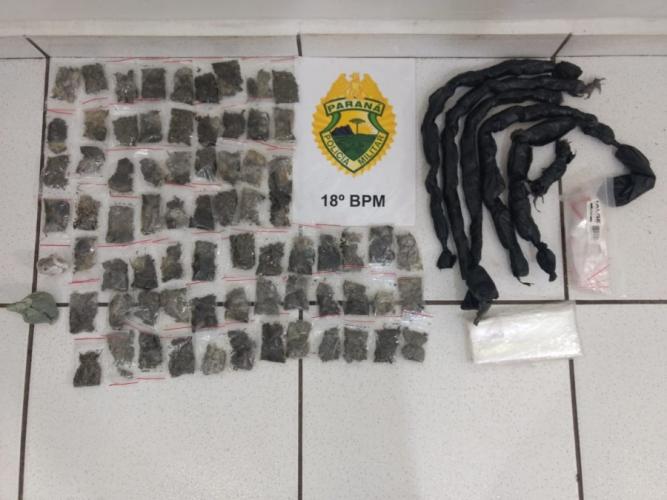 Homem é preso com cerca de um quilo de maconha em Cornélio Procópio (PR)