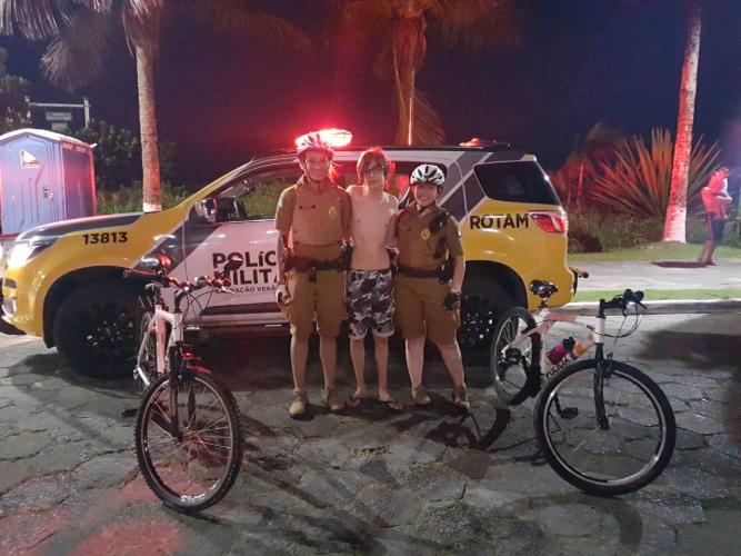 Em Pontal do Paraná, PM localiza adolescente que havia se perdido dos pais