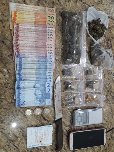 Casal é preso em flagrante de tráfico de drogas em Cornélio Procópio, no Norte do Paraná