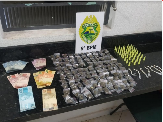 PM apreende drogas e encaminha três pessoas nas cidades de Londrina(PR) e Cambé (PR)