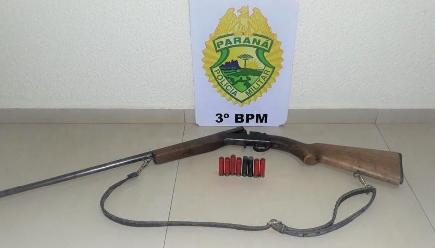 Após abordagem, PM apreende espingarda na região Sudoeste do estado