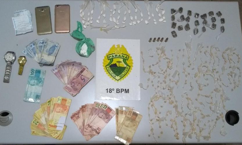 PM desmantela ponto de tráfico de drogas e realiza apreensão de entorpecentes em São Jerônimo da Serra, no Norte do estado