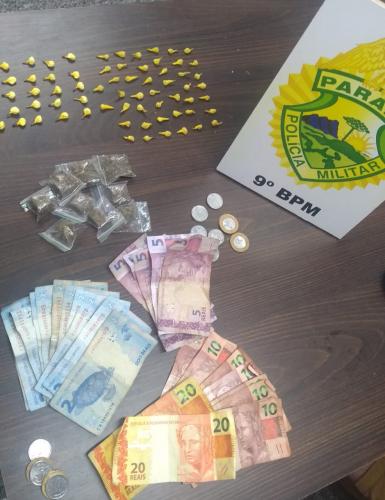 Adolescente é encaminhado pela PM após ser flagrado com drogas em Matinhos, no Litoral do estado