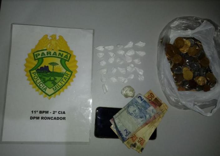 Casal é preso pela PM por tráfico drogas em Campo Mourão, no Centro-Oeste do estado