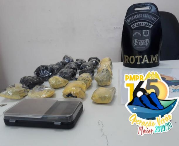 Homem é preso com mais de meio quilo de maconha no Litoral do estado