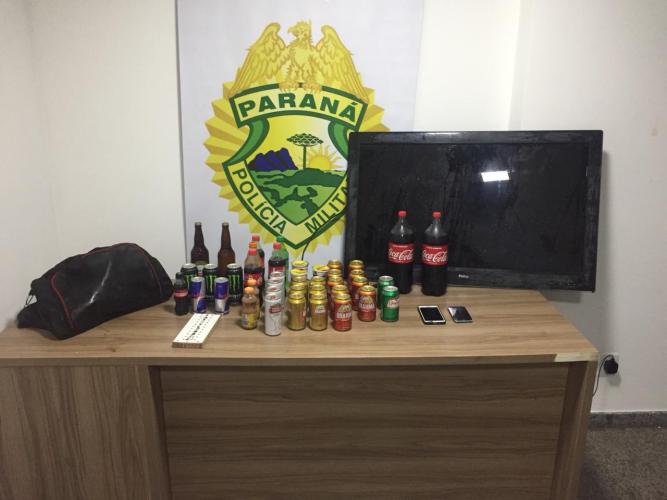 PM encaminha quatro suspeitos de furto à estabelecimento em Fazenda Rio Grande, na RMC