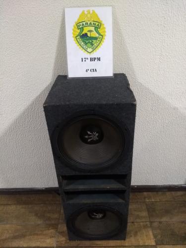 PM encaminha homem e apreende caixa de som na RMC após denúncia