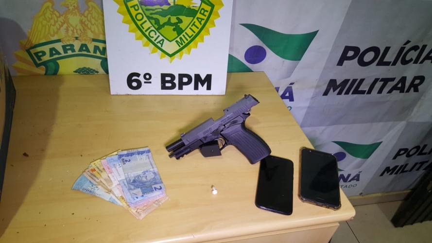 Acompanhamento tático policial resulta na apreensão de uma arma de fogo de calibre restrito em Cascavel (PR)