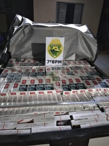 Grande quantidade de cigarros estrangeiros são apreendidos durante pré-carnaval em Tuneiras do Oeste (PR)