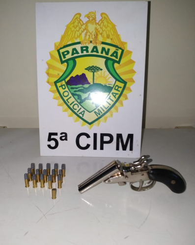 Uma arma de fogo é apreendida e três pessoas acabam encaminhadas, em situações separadas, no município de Terra Boa (PR)