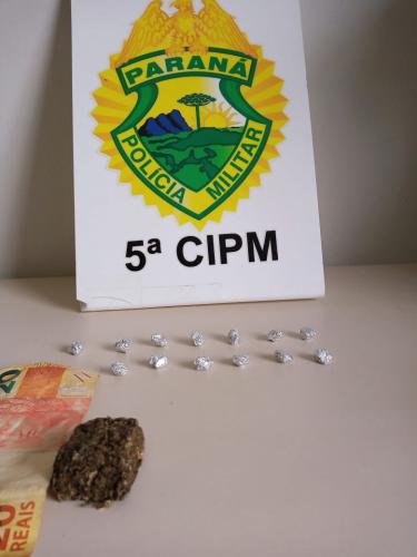 PM prende homem e apreende pedras de crack e porção de maconha no Noroeste do estado