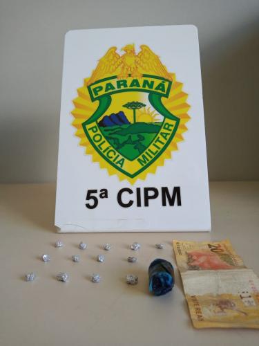 PM prende homem e apreende crack e maconha durante patrulhamento no Noroeste do estado