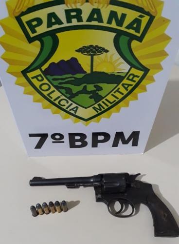 PM prende homem e apreende arma de fogo e munições no Noroeste do estado