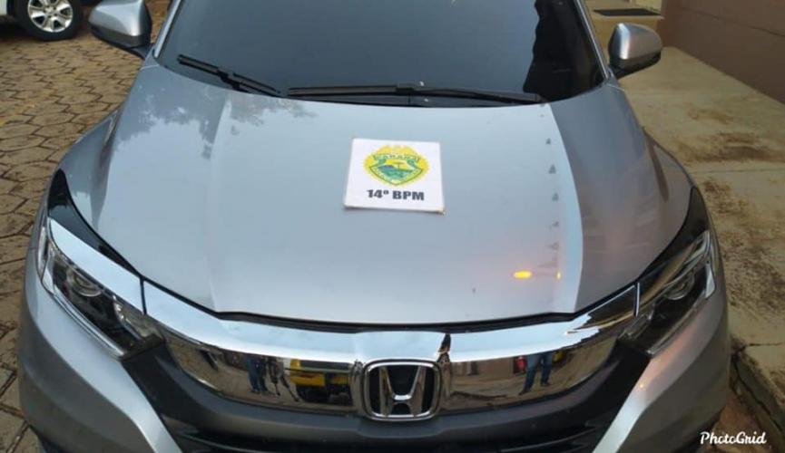 PM de Foz do Iguaçu localiza carro com alerta de roubo do Rio de Janeiro