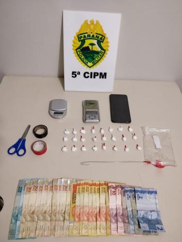 Homem é preso pela PM durante patrulhamento em Cianorte (PR)