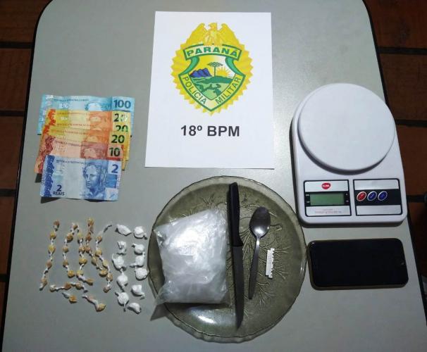 PM prende homem e apreende 42 porções de crack e cocaína, no Norte do estado