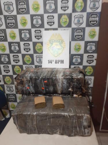 Em Foz do Iguaçu (PR), PM apreende 73 quilos de maconha após denúncia