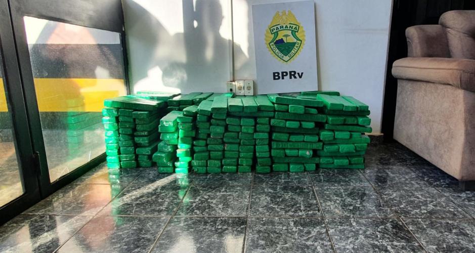 BPRv apreende 200 quilos de maconha no Noroeste do estado