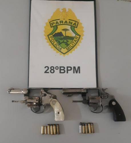PM prende homem e apreende duas armas de fogo e munições no Sudeste do estado