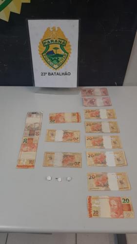 PM recupera carro e encaminha envolvido com tráfico de drogas na CIC, em Curitiba