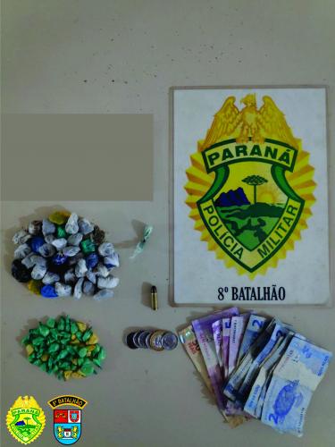 Em Paranavaí, PM apreende drogas e encaminha dupla no Noroeste do estado