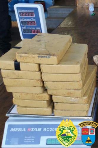 Ação conjunta do BPRv e da Receita Federal resulta na apreensão de 16 quilos de cocaína no Norte do estado