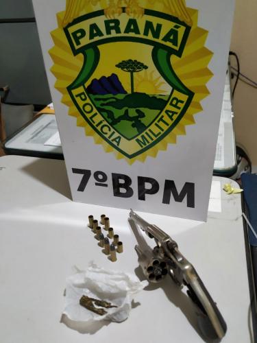 Arma de fogo e munições são apreendidas durante fim de semana, na cidade de Nova Olímpia (PR)