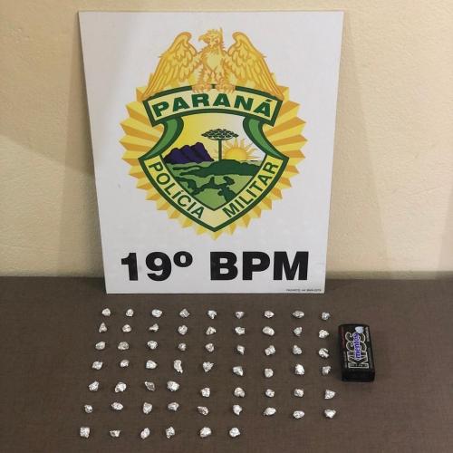 Por envolvimento com tráfico de drogas, homem é preso com crack em Palotina (PR)