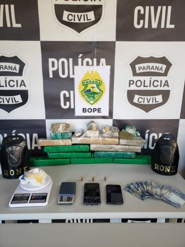 BOPE prende homem e apreende mais de 11 quilos de maconha e mais de R$ 2 mil em dinheiro na CIC